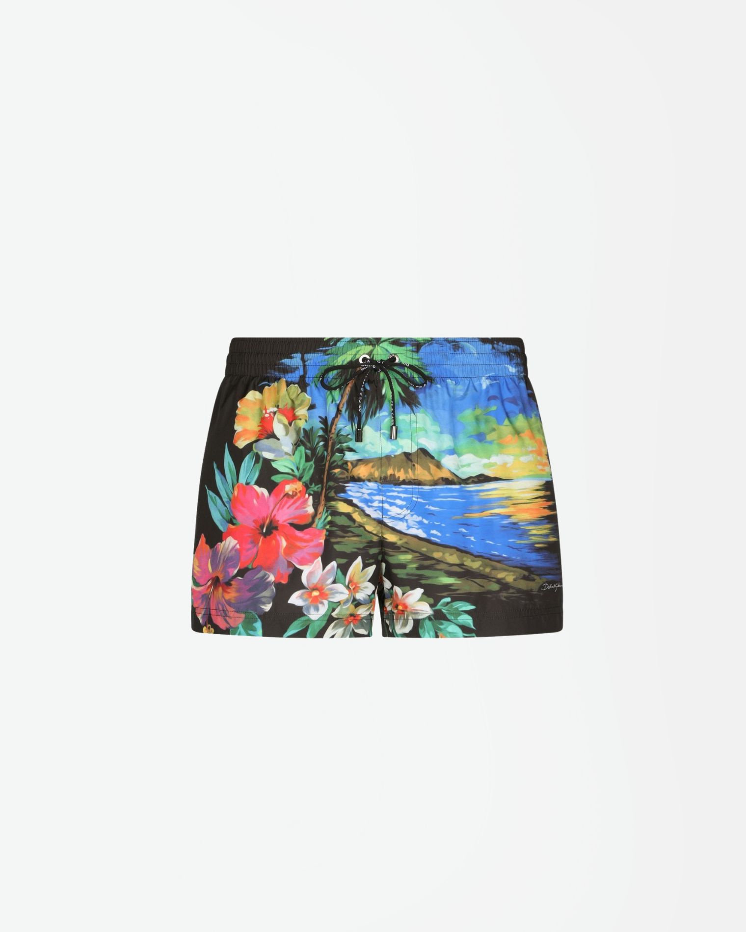 M4A06TFHMRD BAÑADOR ESTAMPADO HAWAI DOLCE & GABBANA S4M TURQUESA ROSA VERDE