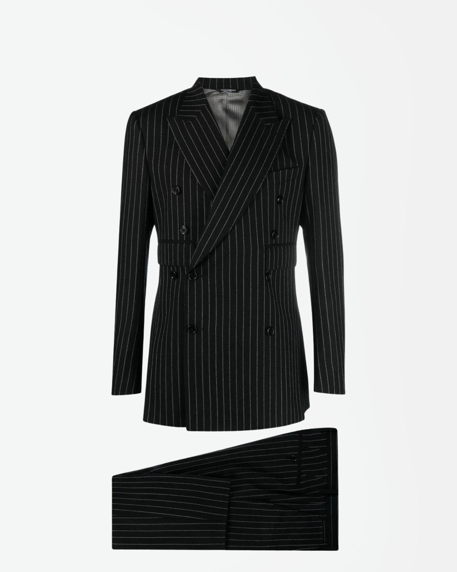 GKMWMTFR2ZM TRAJE RAYA FRANELA  CRUZADO ALTO  DOLCE & GABBANA F3M NEGRO