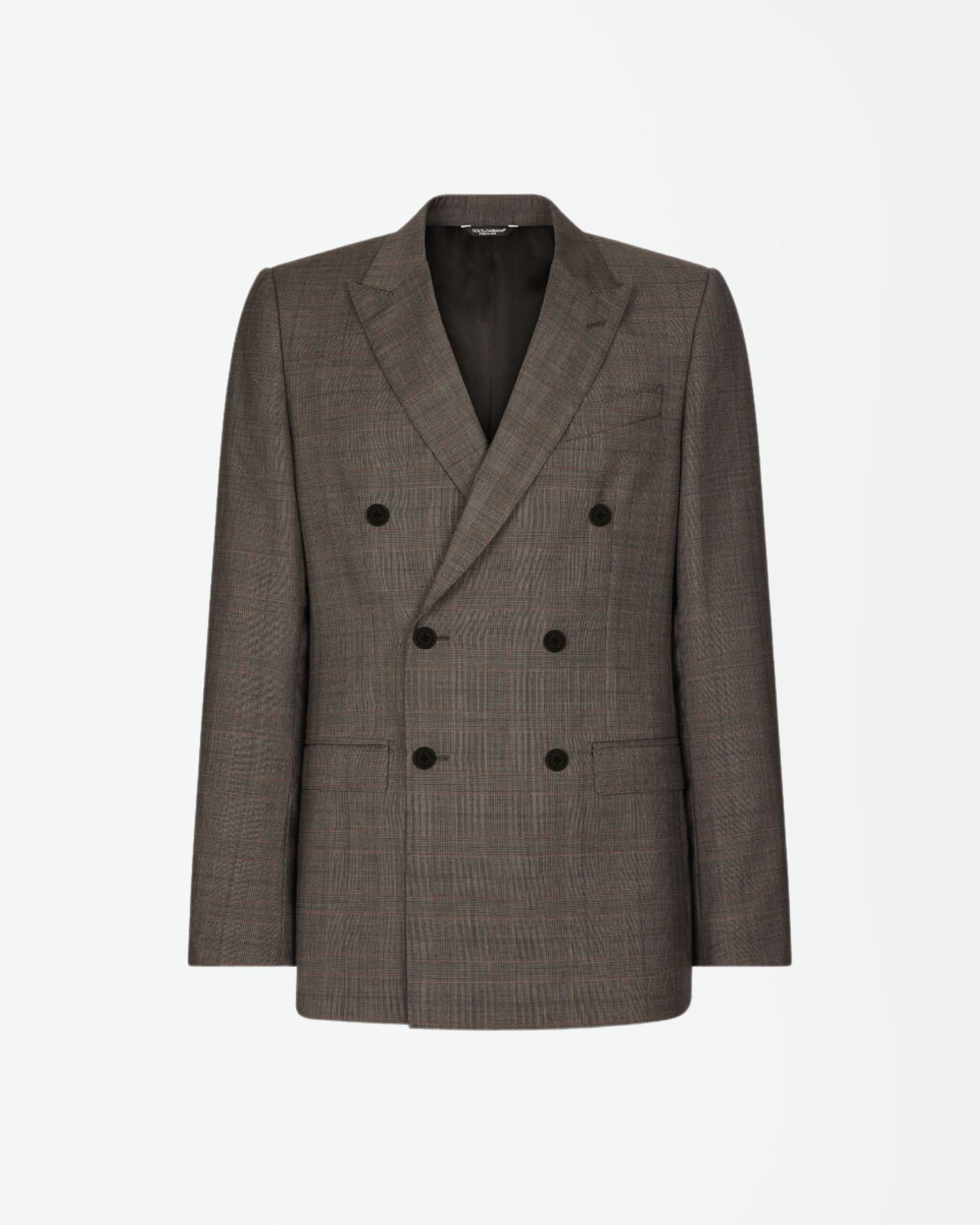 GK7SMTFQ2LQ TRAJE CRUZADO CUADRO PRÍNCIPE DE GALES MARTINI  DOLCE & GABBANA S4M GRIS MEDIO