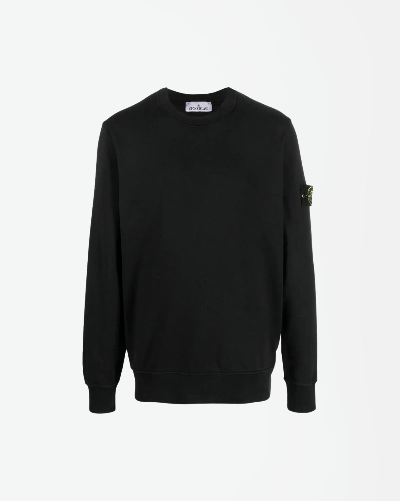 791563051 SUDADERA CUELLO REDONDO  "STONE ISLAND" F5M - negro