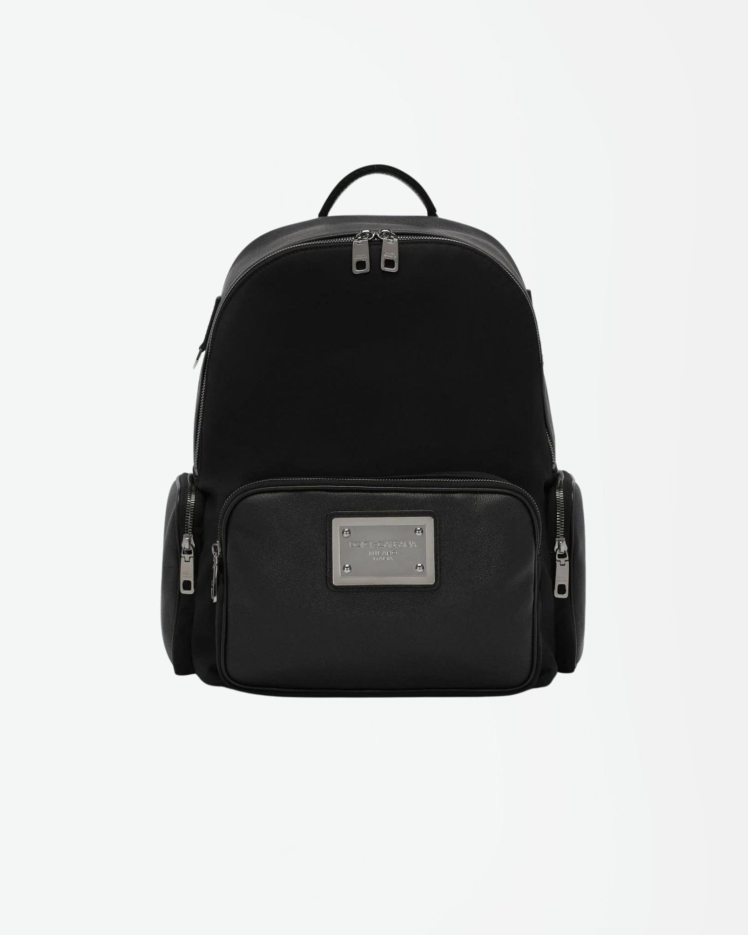 BM2247AD447 MOCHILA NYLON PLACA METÁLICA LOGO DOLCE & GABBANA S4M NEGRO