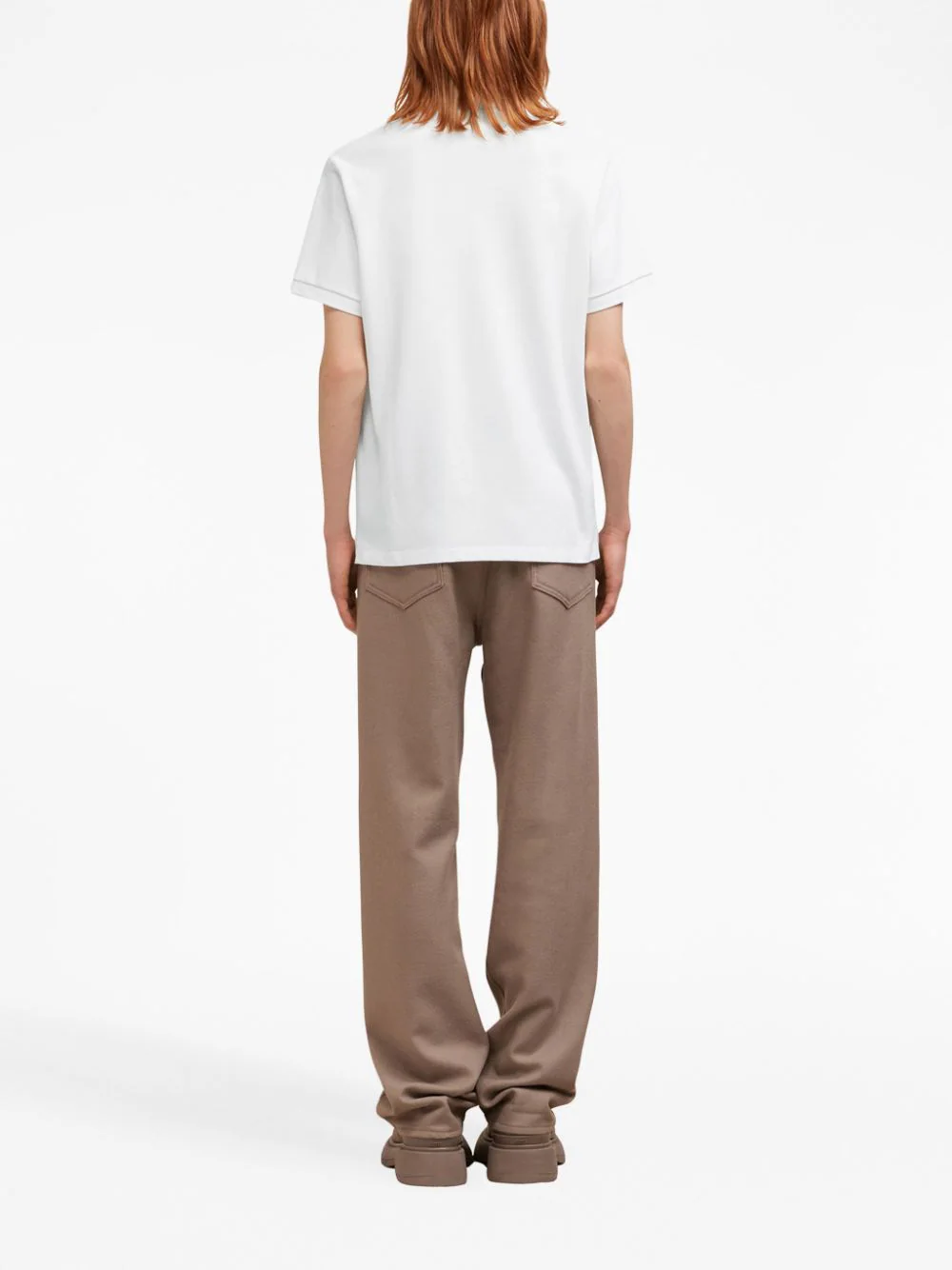 BFUPL001760 POLO PIQUÉ DE COEUR AMI PARIS S6M BLANCO