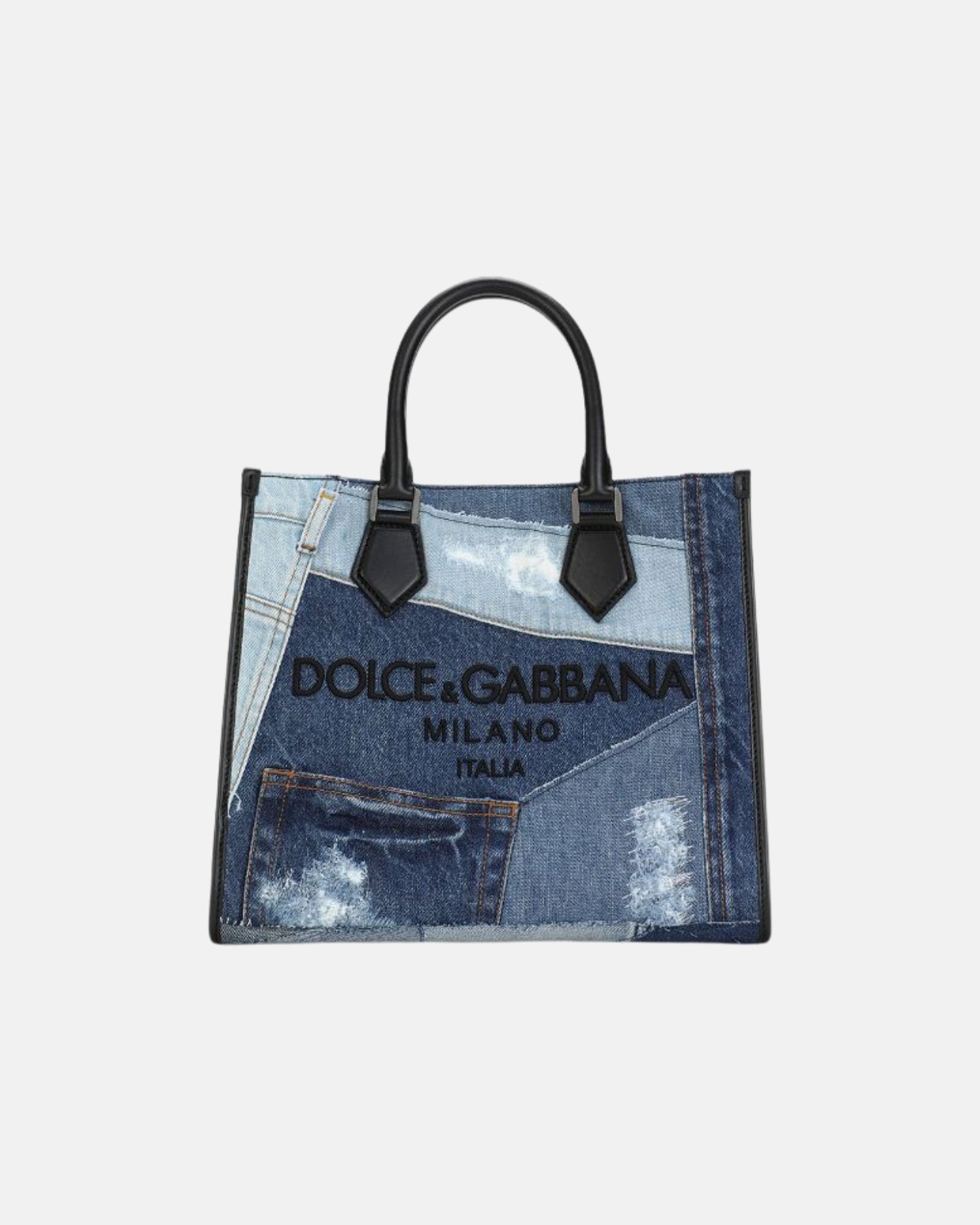BM2012 AO998 BOLSO TOTE JEANS DOLCE & GABBANA NEGRO