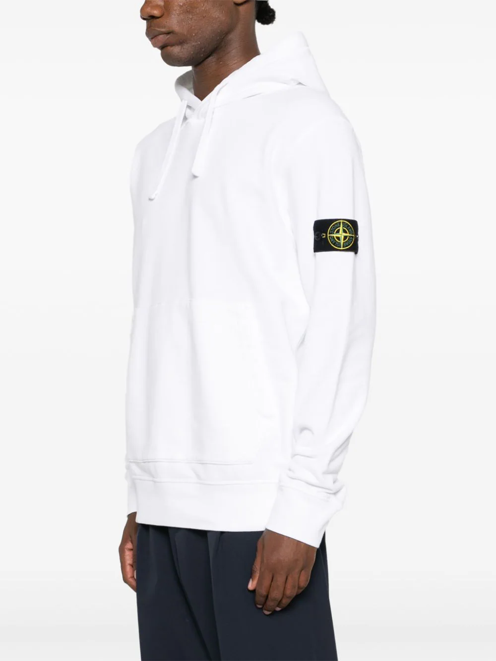 811564151 SUDADERA CAPUCHA STONE ISLAND F6M BLANCO