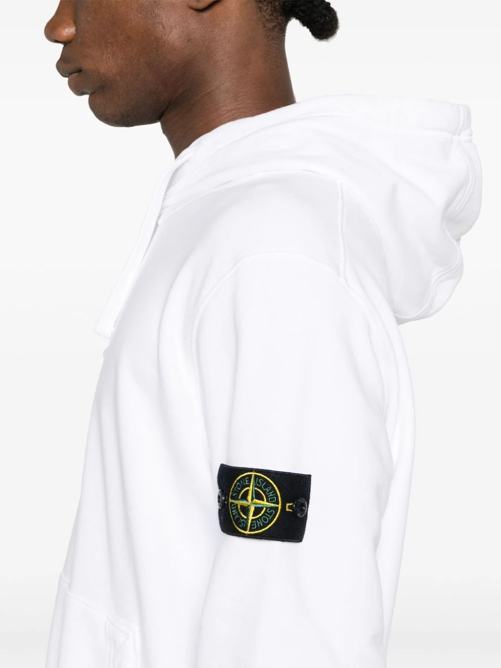 811564151 SUDADERA CAPUCHA STONE ISLAND F6M BLANCO