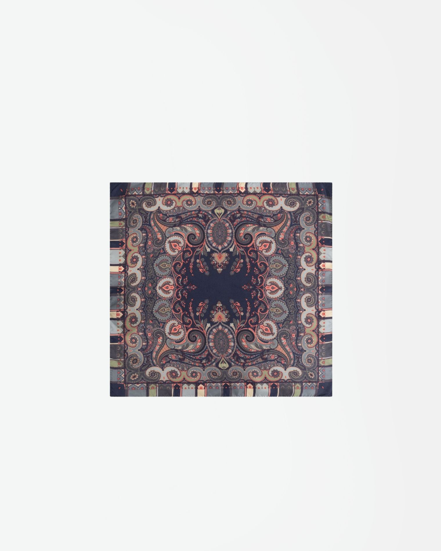 MAUA0004AK320 PAÑUELO ESTAMPADO MOSAICO ETRO F7M AMARILLO AZUL