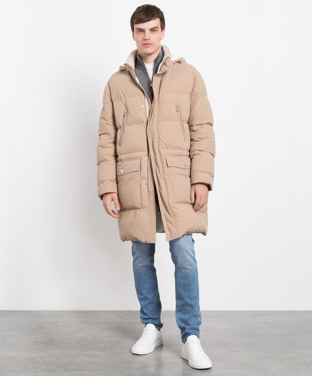 MM4911827 PLUMIFERO LARGO BRUNELLO CUCINELLI F7M BEIGE