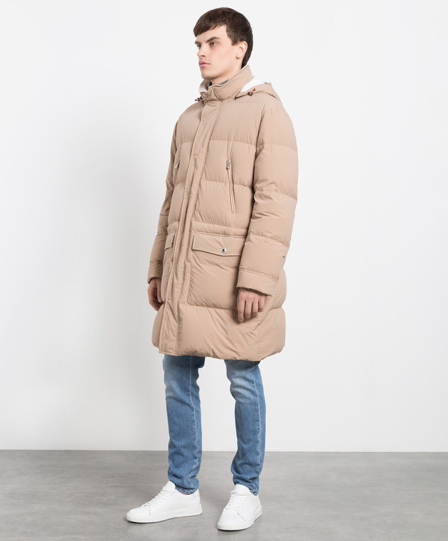 MM4911827 PLUMIFERO LARGO BRUNELLO CUCINELLI F7M BEIGE