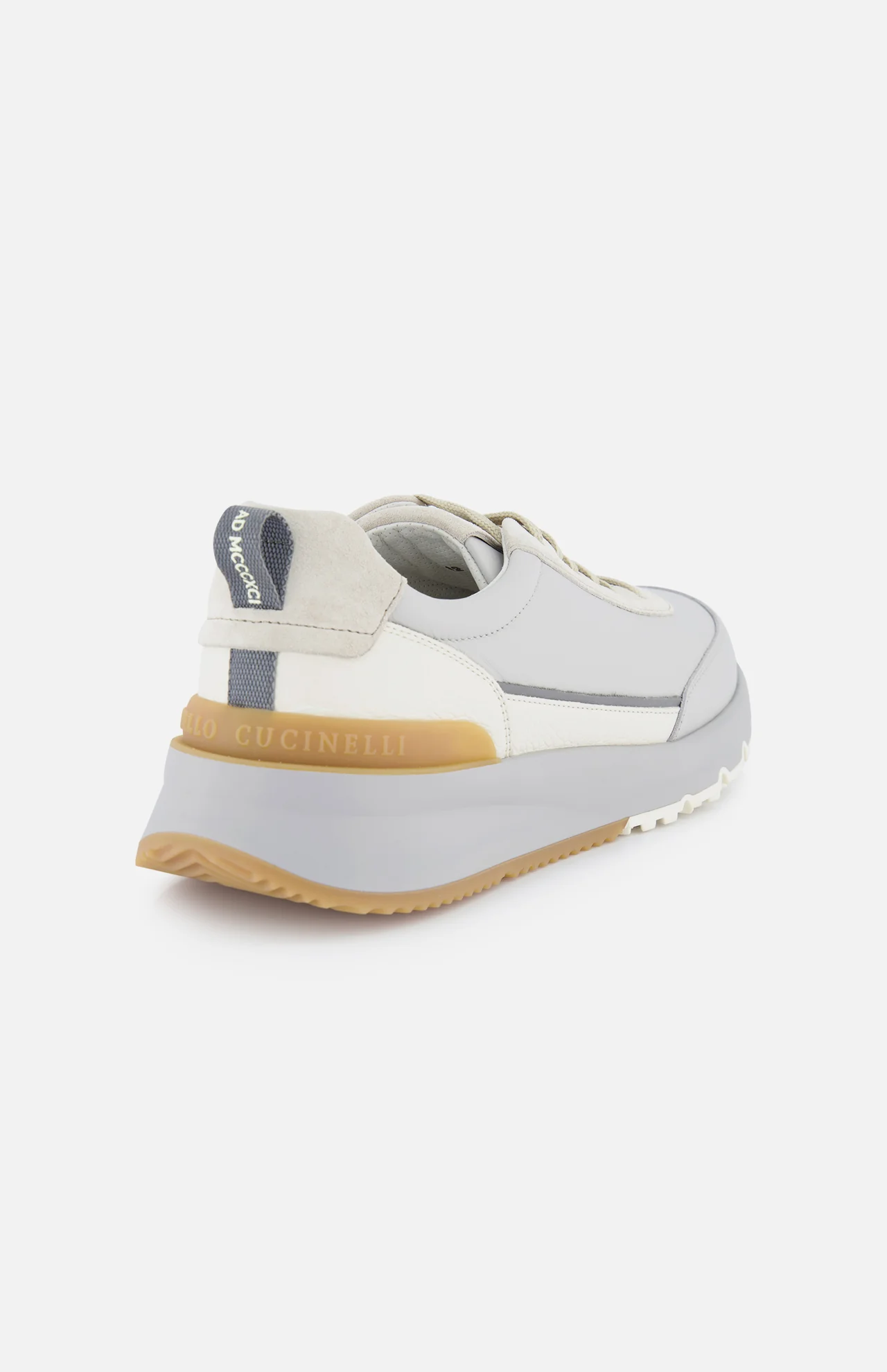 MZULSCO278 SNEAKER "RUNNING" PIEL "BRUNELLO CUCINELLI" F7M - gris