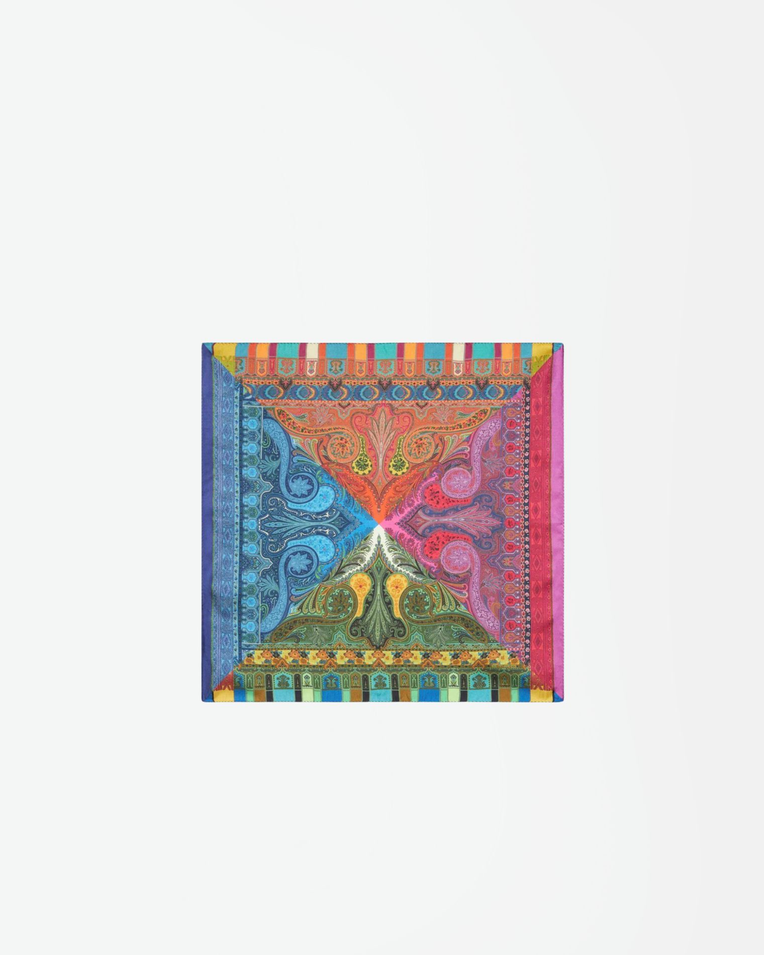 MAUA0004AK329 PAÑUELO ESTAMPADO MOSAICO ETRO F7M FUCSIA VERDE