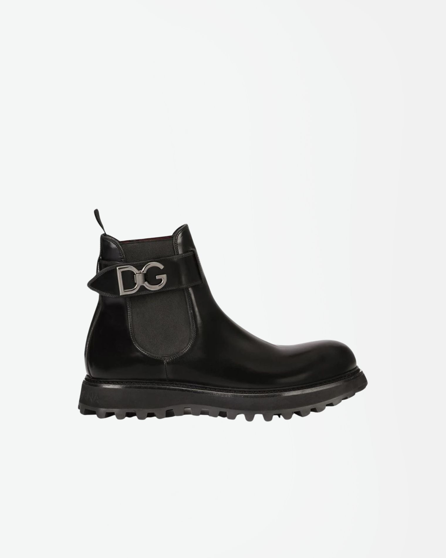A60371A1203 BOTAS CHELSEA CON LOGO METÁLICO  DOLCE & GABBANA F3M NEGRO