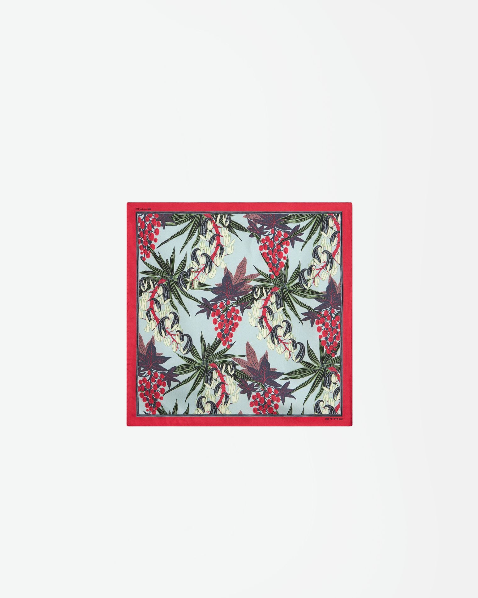 MAUA0004AK399 PAÑUELO ESTAMPADO FLOR ETRO F7M CELESTE FUCSIA