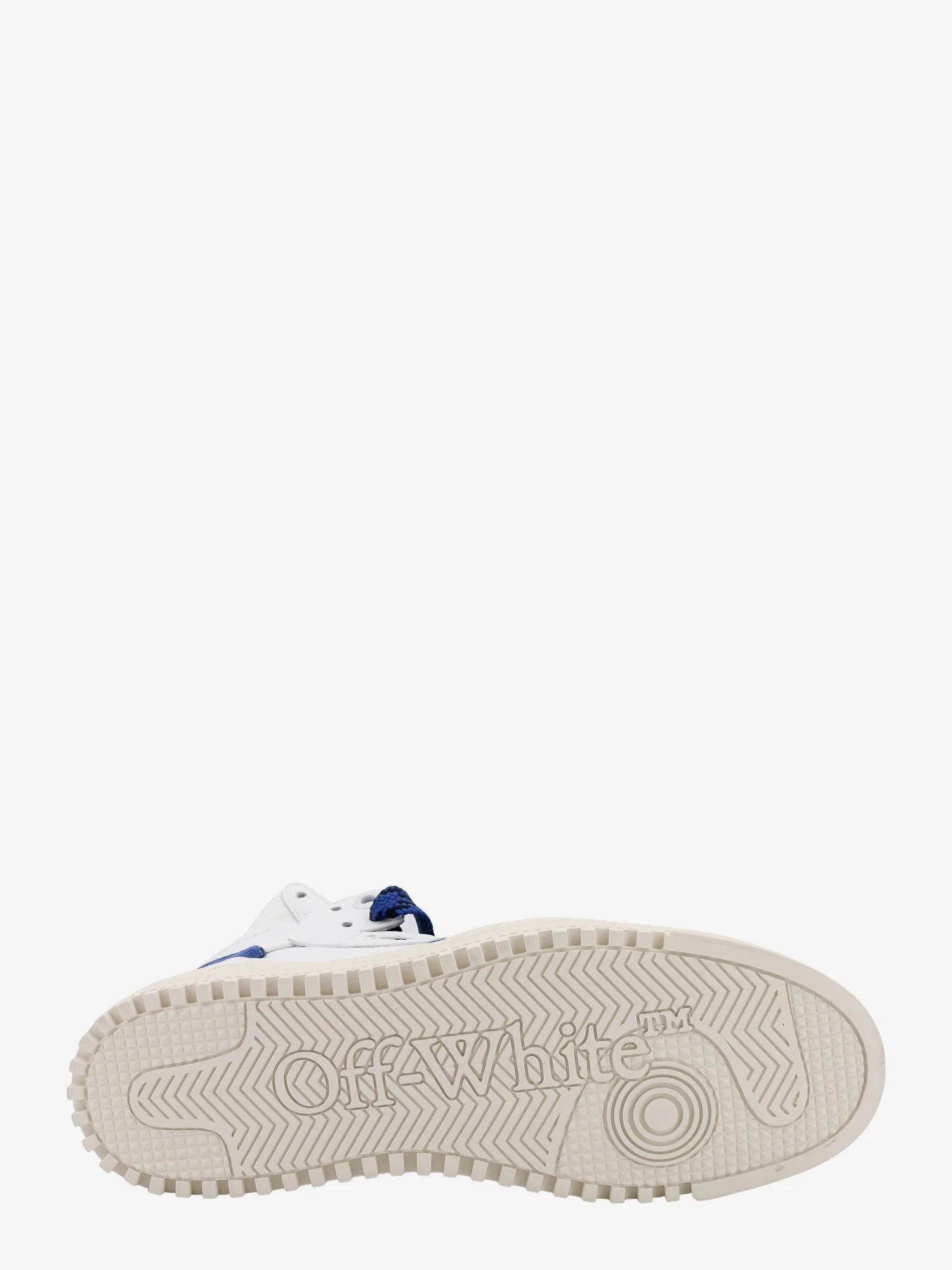 OMIA065S245LEA0050146 SNEAKER "3.0 OFF COURT CALF LEATHER WHITE NAVY BLUE"  "OFF-WHITE" S6M