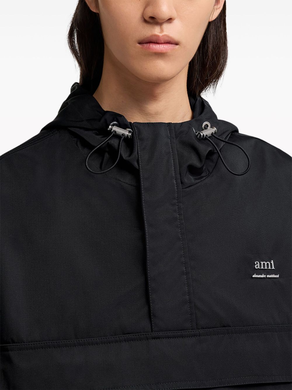 UJK101PA0007 CAZADORA NYLON CAPUCHA "AMI PARIS" F7M