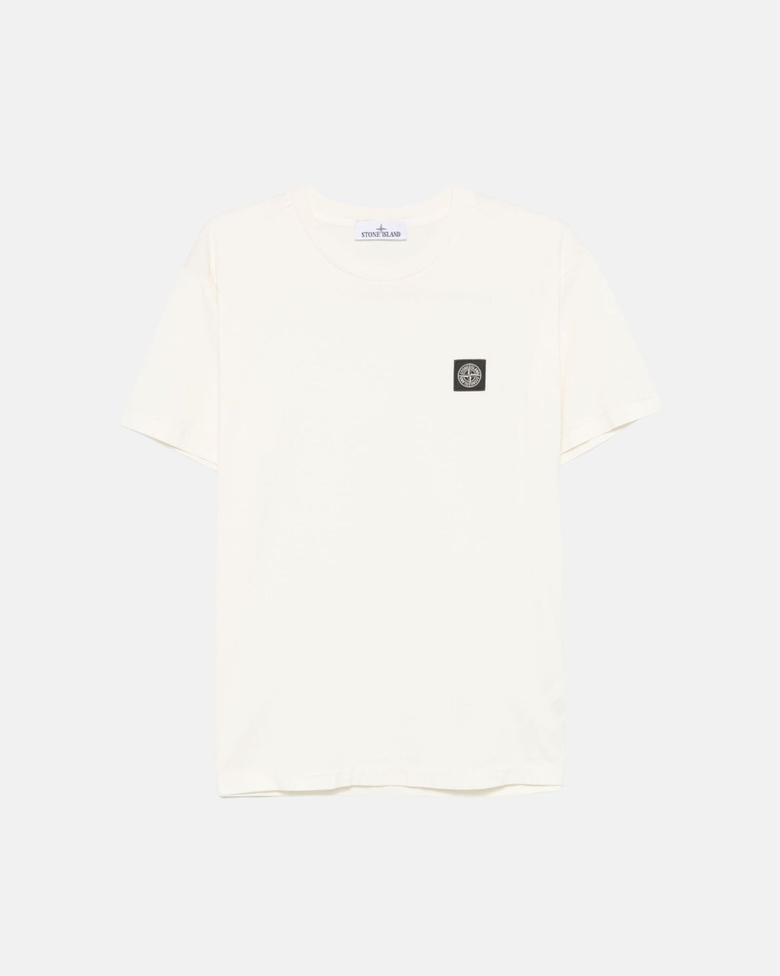 K1S152100039S0013 CAMISETA PARCHE LOGO "STONE ISLAND" S8M - blanco roto