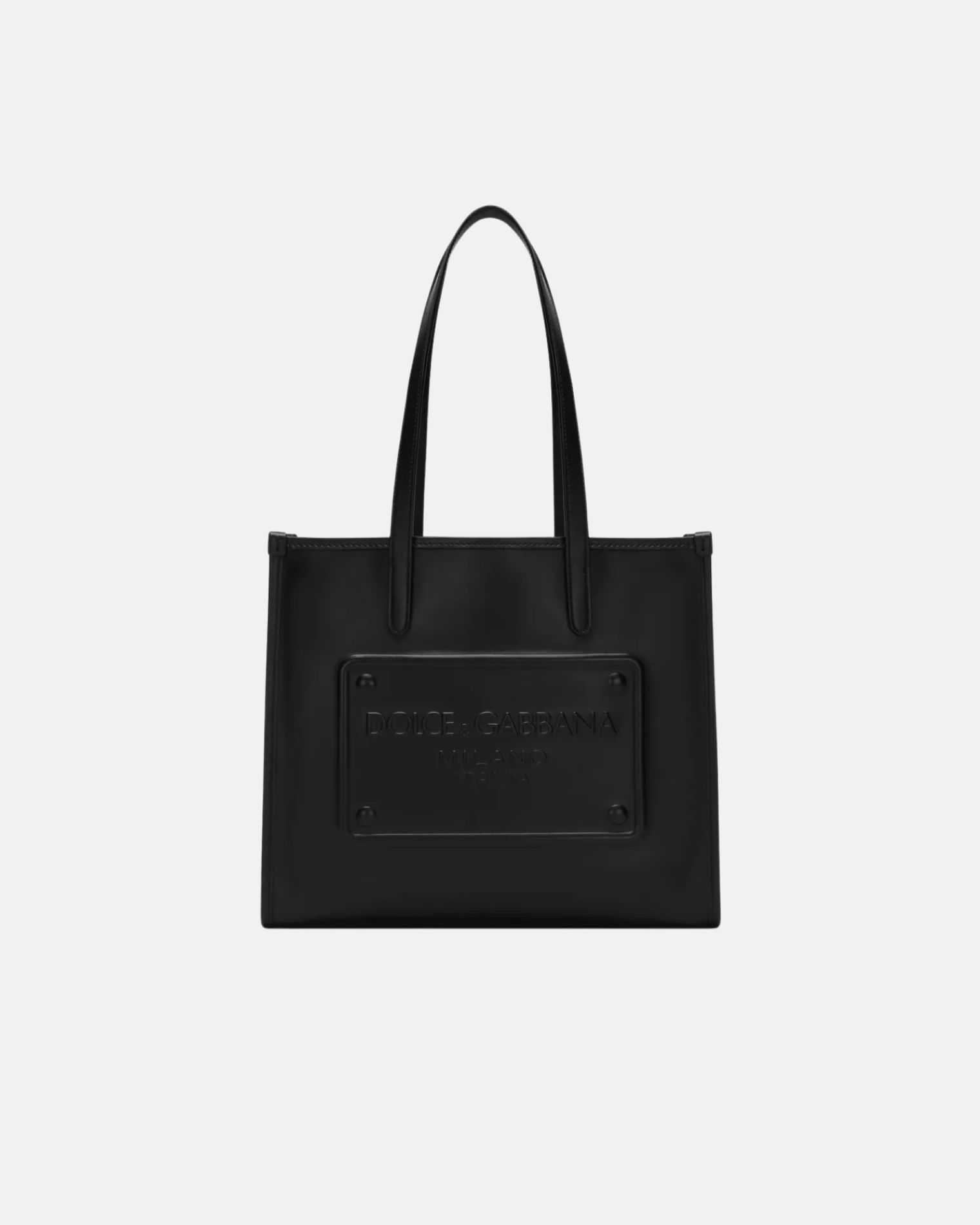 BM2304AG218 BOLSO SHOPPING LOGO RELIEVE DOLCE & GABBANA S8M  NEGRO