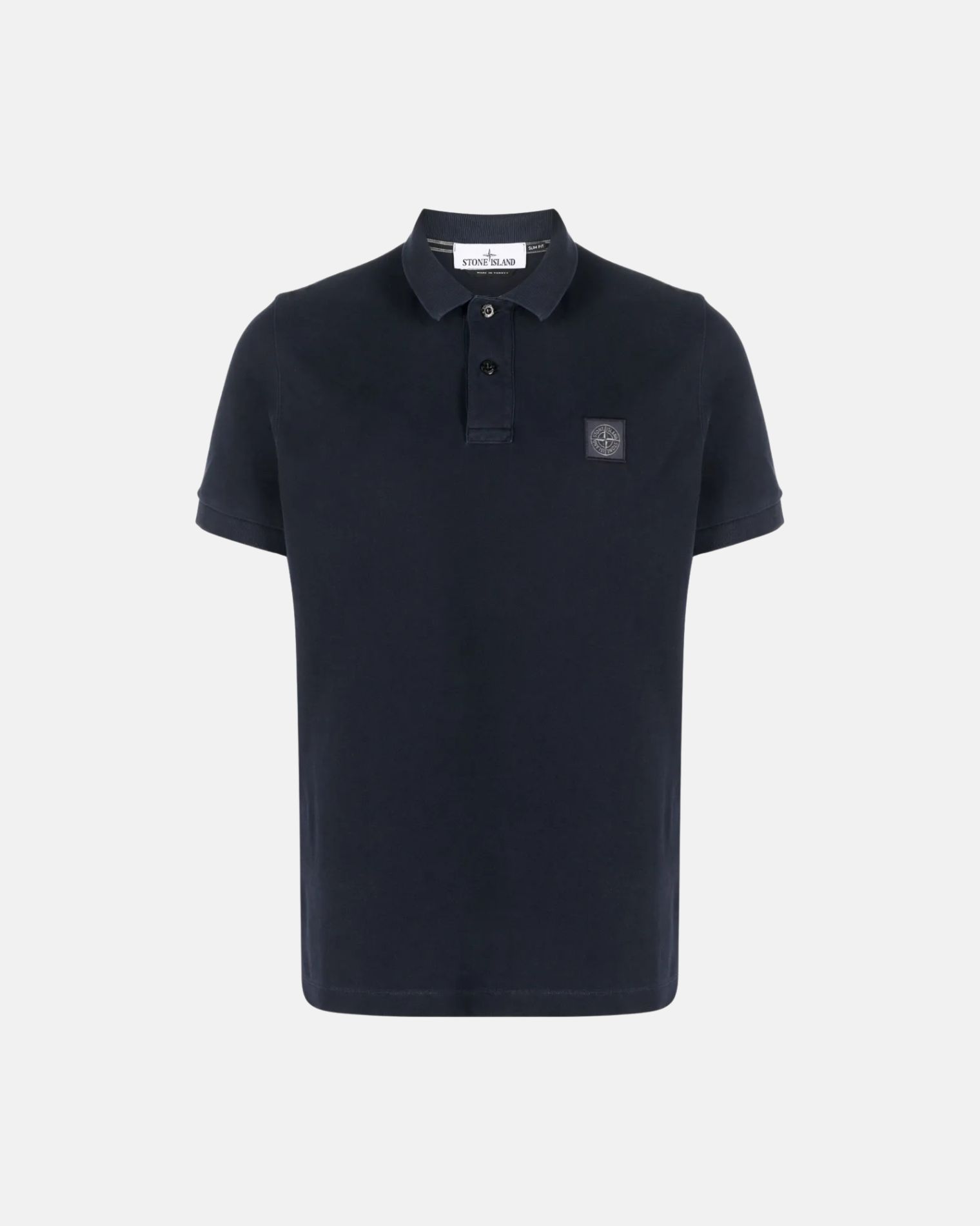 K1S1522002SCS0067 POLO PIQUÉ STRECHT LAVADO STONE ISLAND S8M MARINO