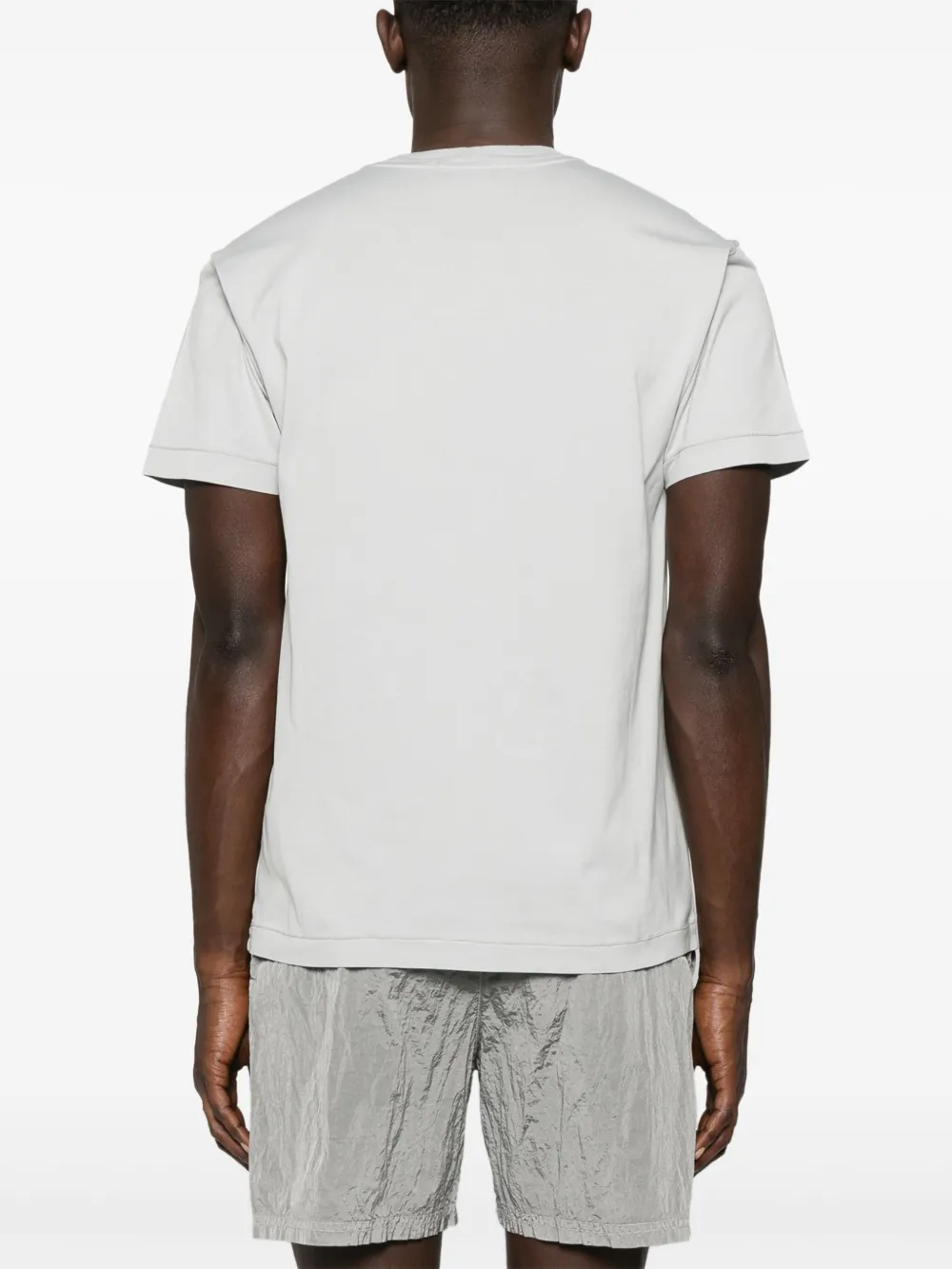 K1S152100039S0013 CAMISETA PARCHE LOGO "STONE ISLAND" S8M - gris perla