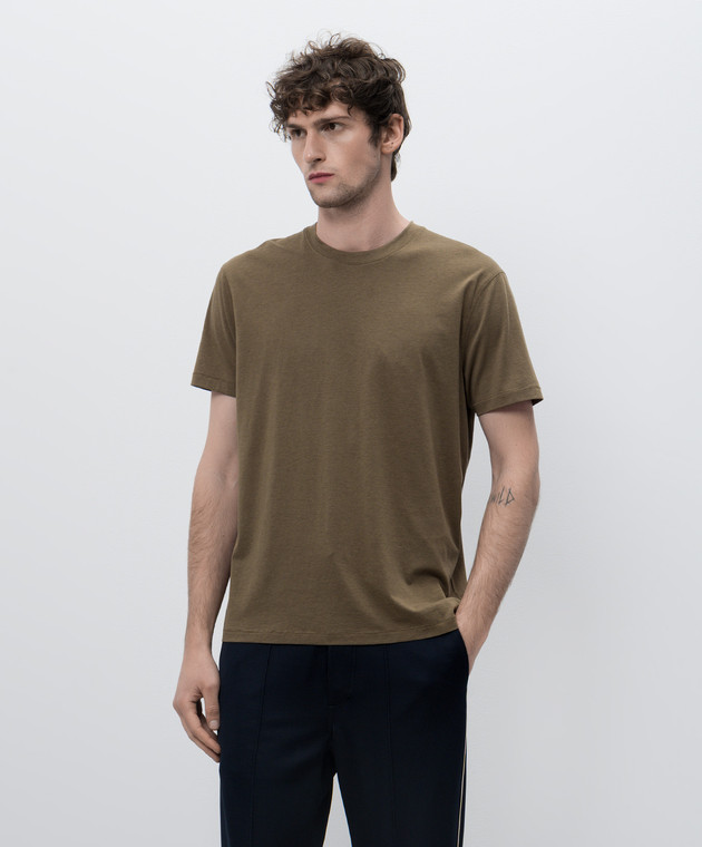 JCS004JMT002S23 CAMISETA  LYOCELL TOM FORD S8M  KHAKI