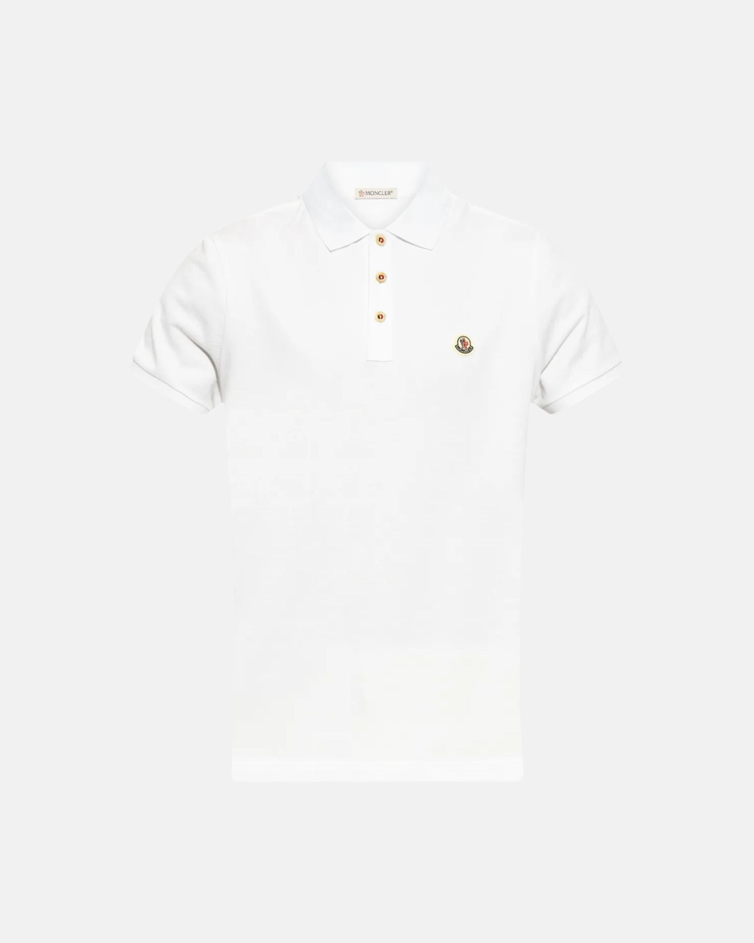 8A0003084556 POLO PIQUÉ LOGO INTERNO CUELLO MONCLER S8M BLANCO