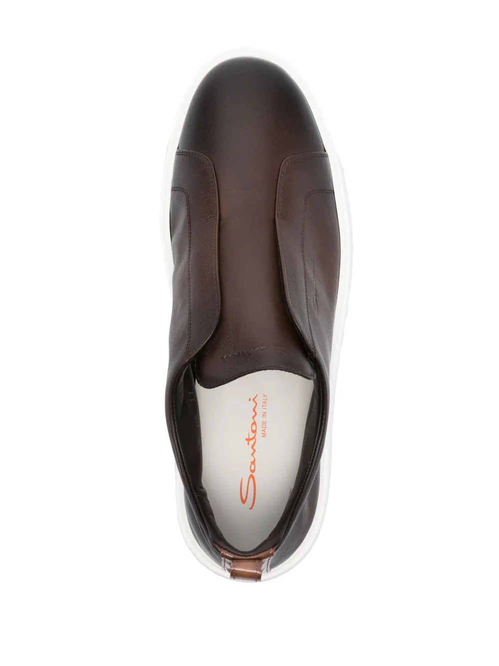 MBCD21995BARTMVIS50 SNEAKERS TENIS SIN CORDÓN SANTONI S8M  MARRON