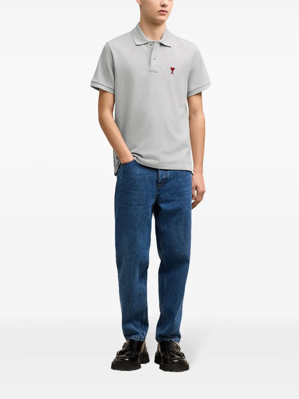 BFUPL001760 POLO PIQUÉ DE COEUR "AMI PARIS" S8M SZM