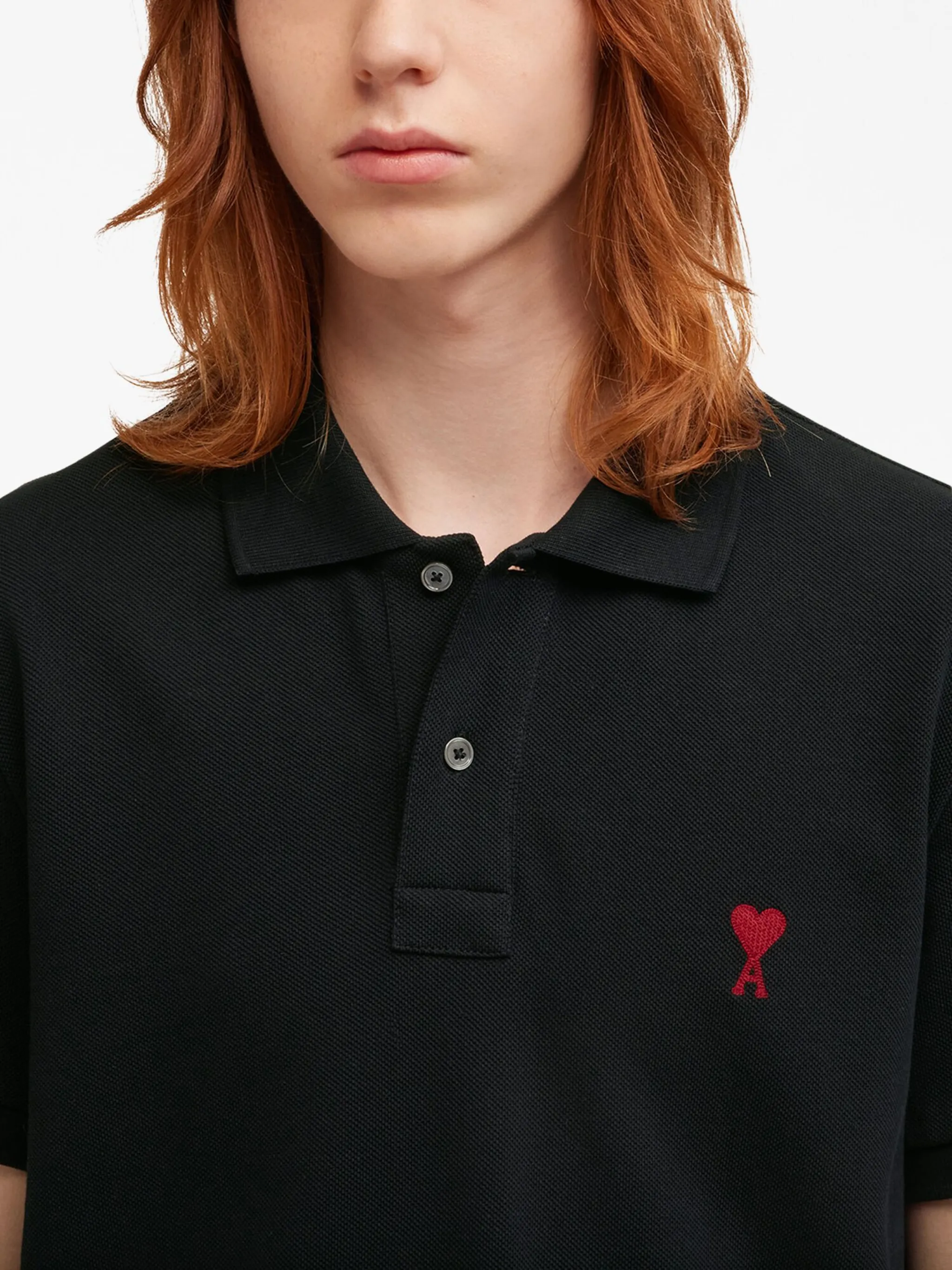 BFUPL001760 POLO PIQUÉ DE COEUR "AMI PARIS" S8M SZM