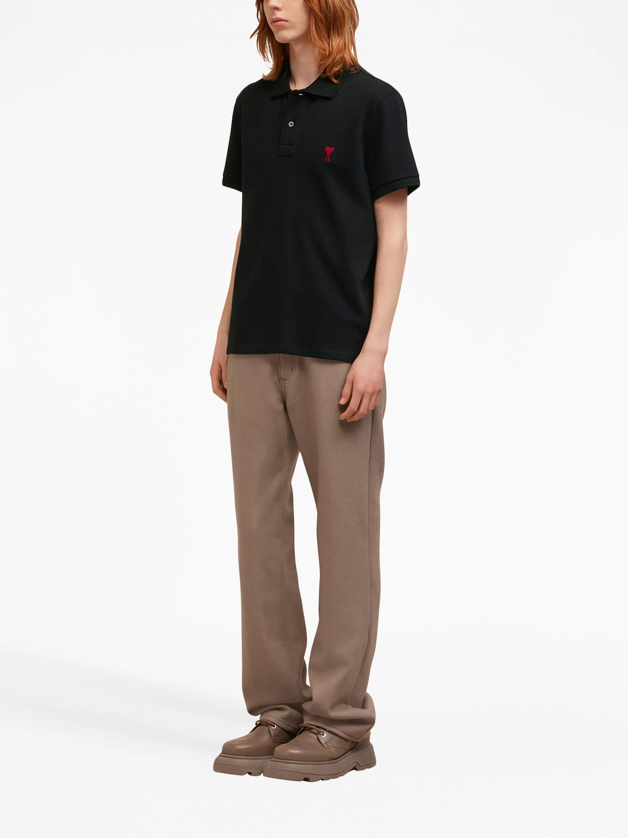 BFUPL001760 POLO PIQUÉ DE COEUR "AMI PARIS" S8M SZM