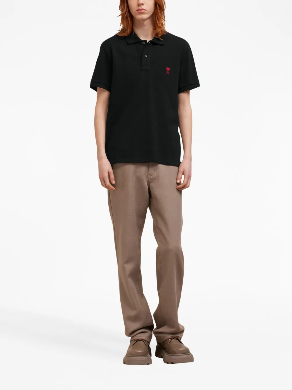BFUPL001760 POLO PIQUÉ DE COEUR "AMI PARIS" S8M SZM