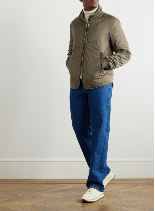 OBS047FMN045S25 CAZADORA NYLON HUSKIE TOM FORD S8M  VERDE SAGE