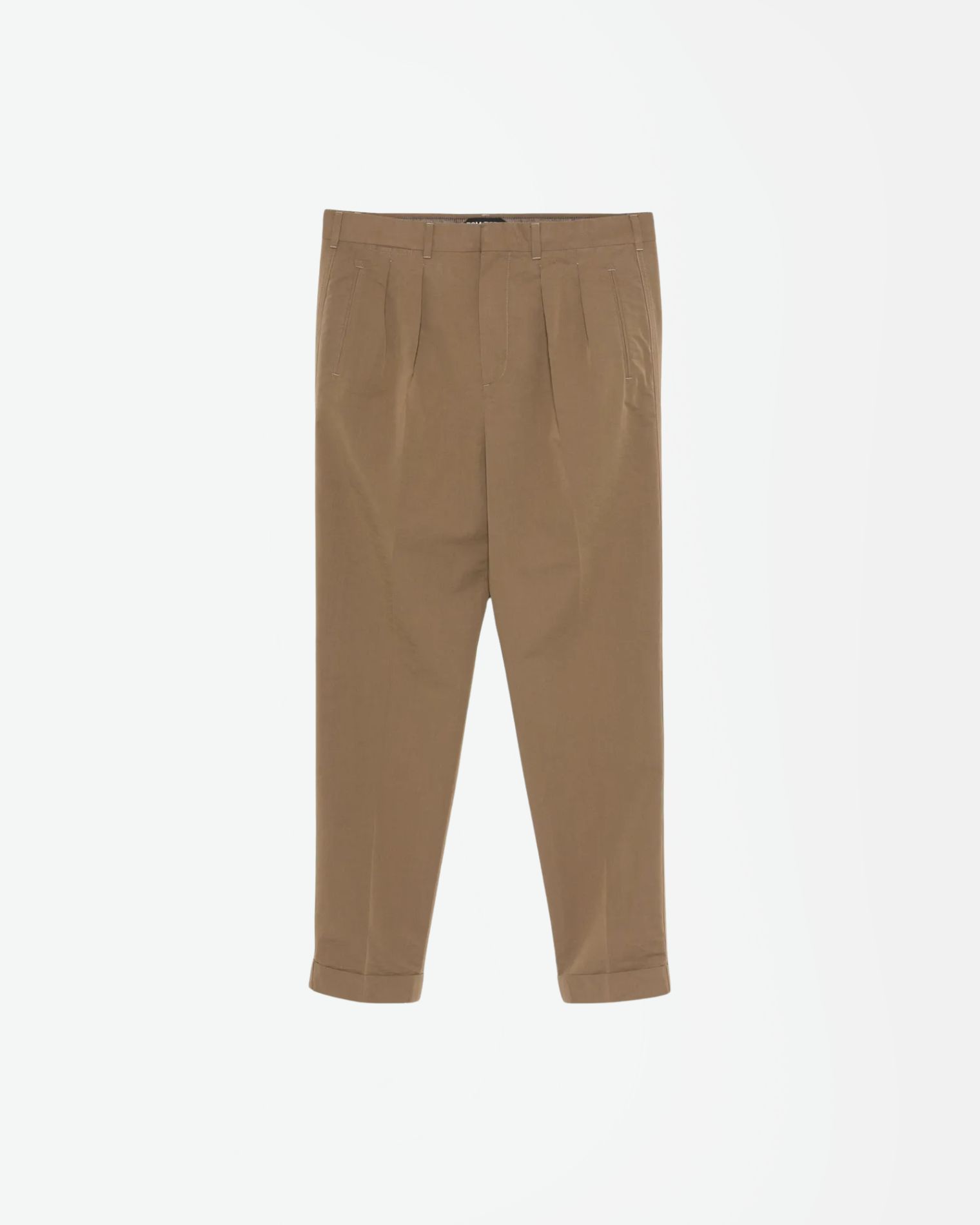 SHP006FMC207S25 PANTALÓN POPELIN PINZA TOM FORD S8M  BEIGE