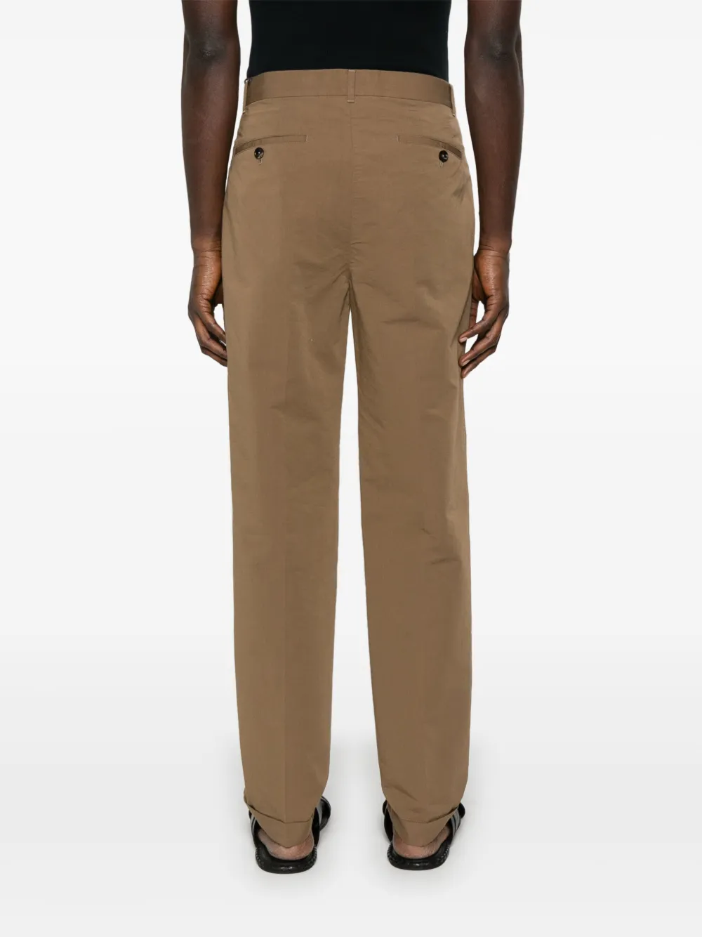 SHP006FMC207S25 PANTALÓN POPELIN PINZA TOM FORD S8M  BEIGE