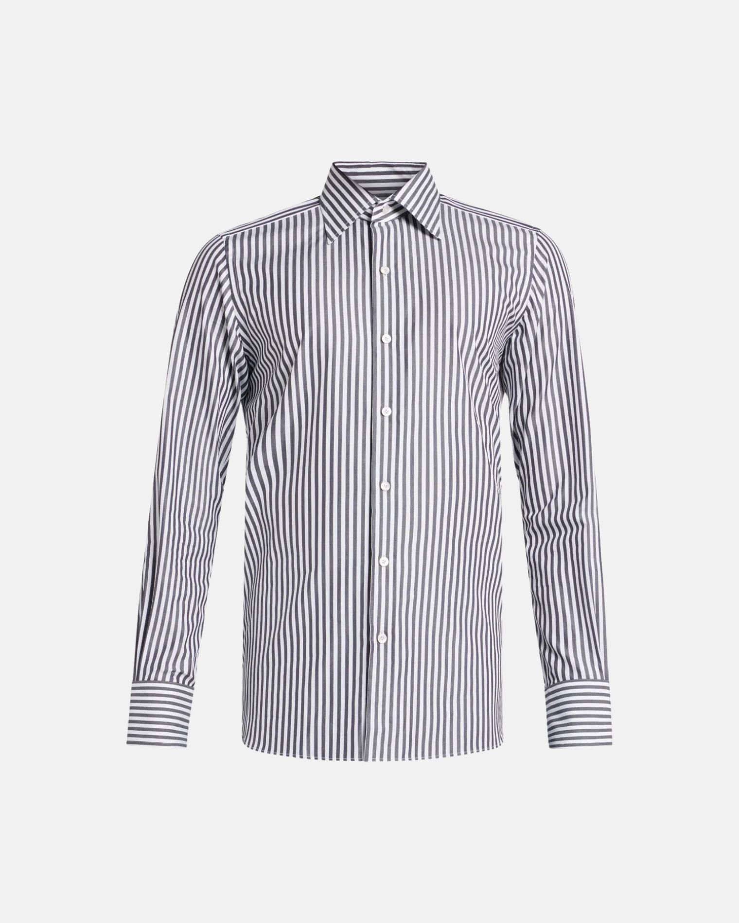 HSBC01CGP75 CAMISA RAYA LUXURY ML TOM FORD S8M  BLANCO NEGRO