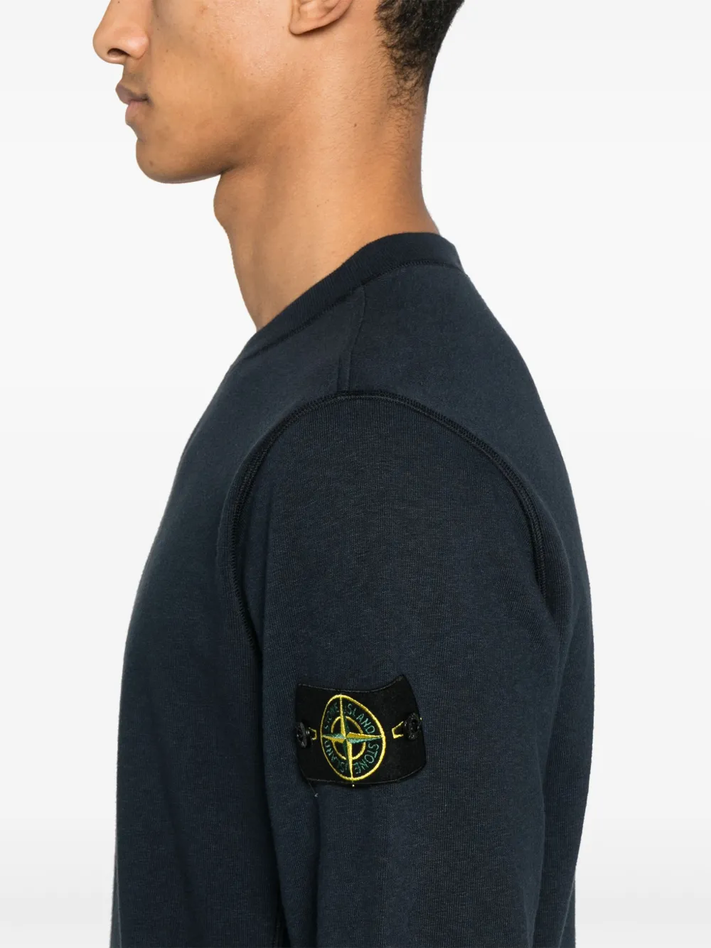 6100060S0051 SUDADERA CUELLO REDONDO "STONE ISLAND" F9M - negro