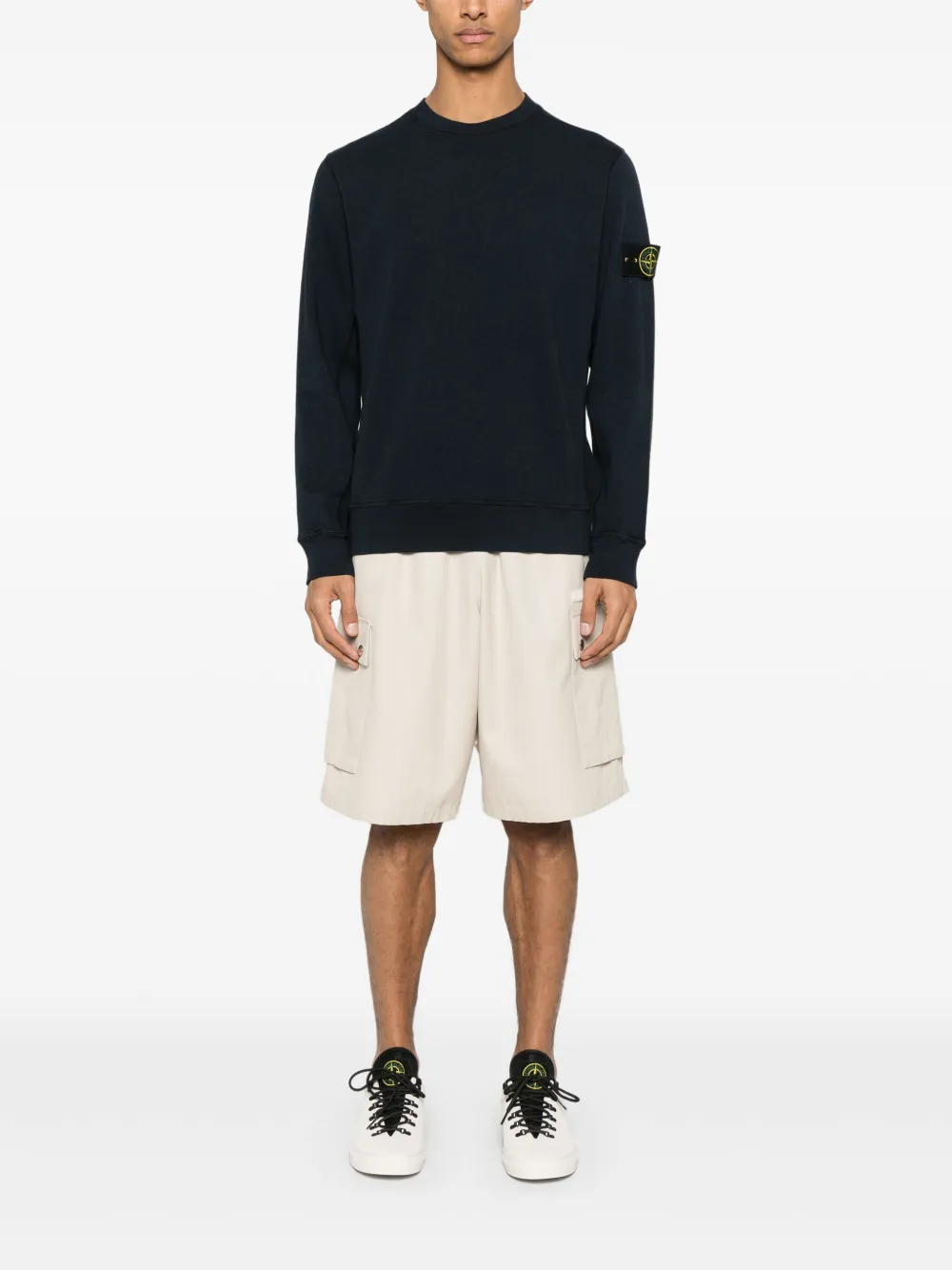 6100060S0051 SUDADERA CUELLO REDONDO "STONE ISLAND" F9M - negro