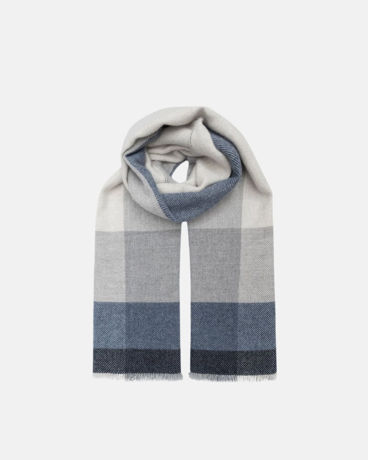 MSC666AG BUFANDA LANA CASHMERE CUADROS BRUNELLO CUCINELLI F7M AZUL