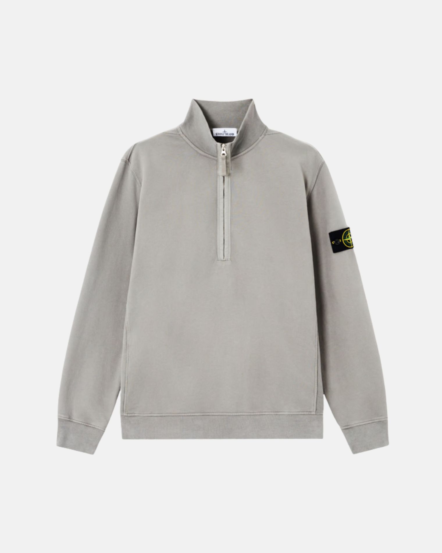 6100068S0A20 SUDADERA CUELLO CREMALLERA STONE ISLAND F9M    CEMENTO