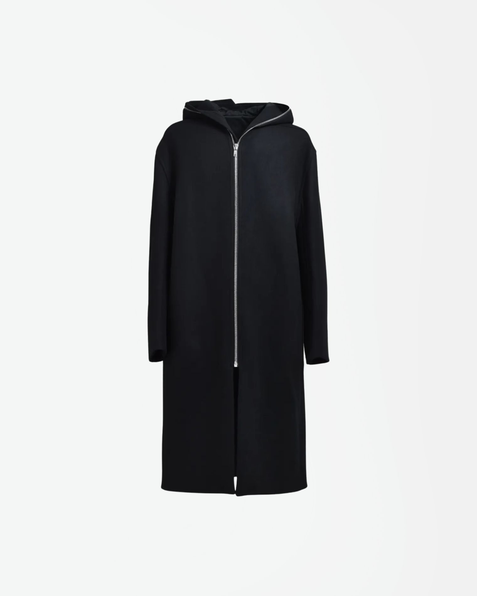 RU02E1979 GIMP MAC ABRIGO CAPUCHA RICK OWENS F9M NEGRO