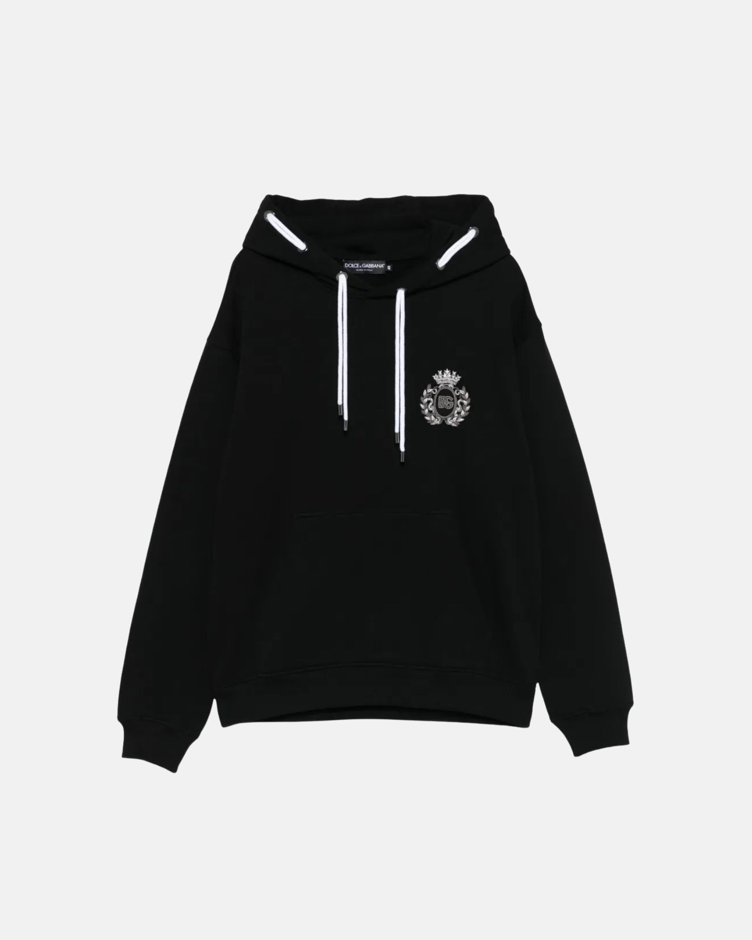 G9BSGZG7PFU SUDADERA CAPUCHA DOBLE CORDÓN DOLCE & GABBANA F5M  NEGRO