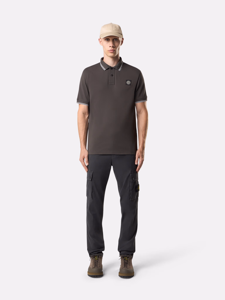 3100034S00L1 PANTALÓN CARGO GABARDINA STRECHT STONE ISLAND F9M GRIS PLOMO