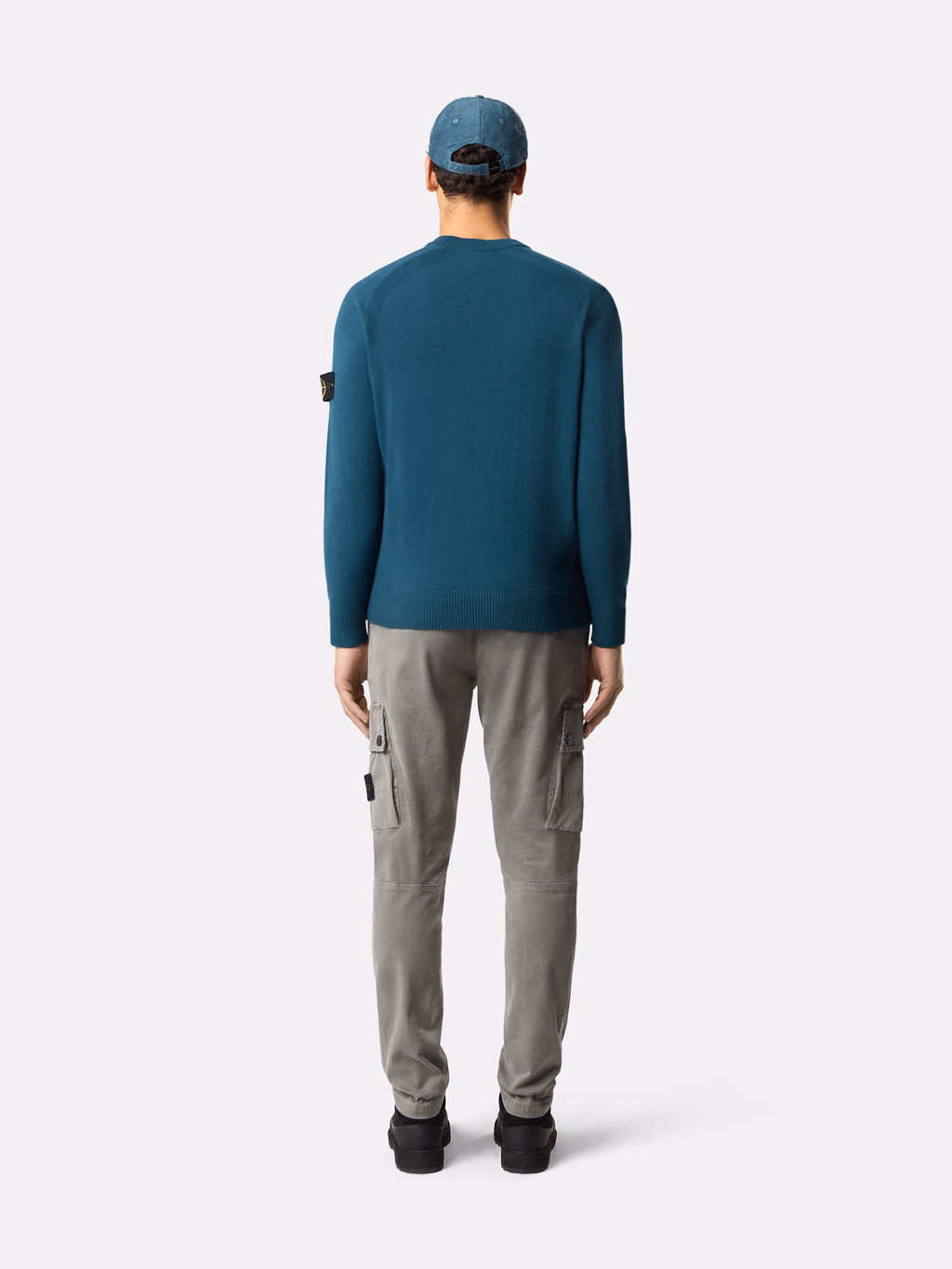 3100034S00L1 PANTALÓN CARGO GABARDINA STRECHT STONE ISLAND F9M CEMENTO