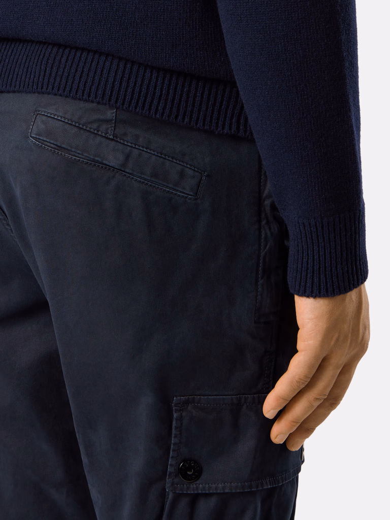 3100034S00L1 PANTALÓN CARGO GABARDINA STRECHT STONE ISLAND F9M MARINO