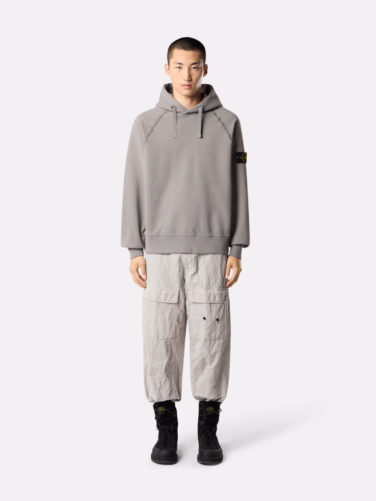 6100062S0051 SUDADERA CAPUCHA "STONE ISLAND" F9M     - cemento