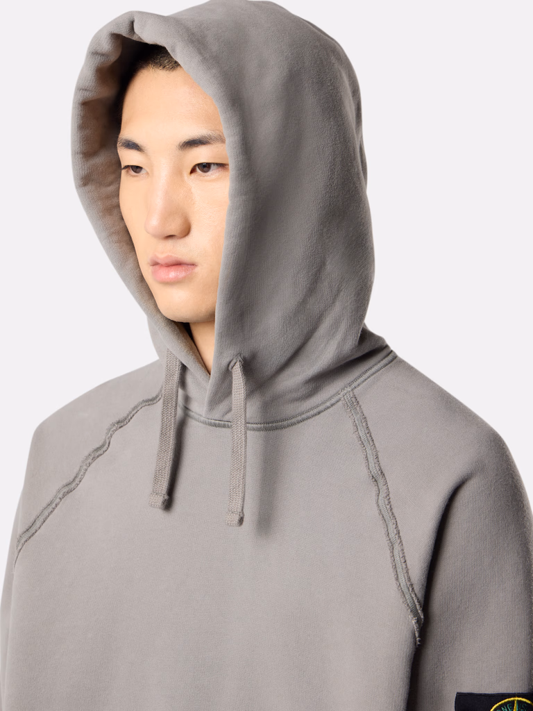 6100062S0051 SUDADERA CAPUCHA "STONE ISLAND" F9M     - cemento