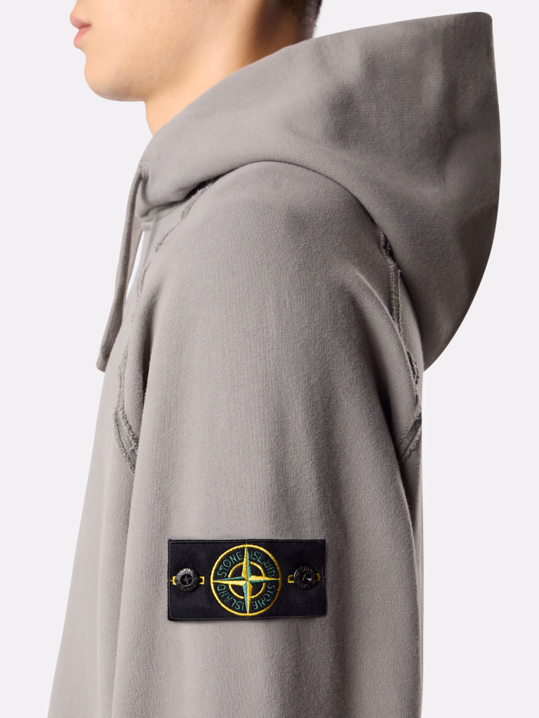 6100062S0051 SUDADERA CAPUCHA "STONE ISLAND" F9M     - cemento