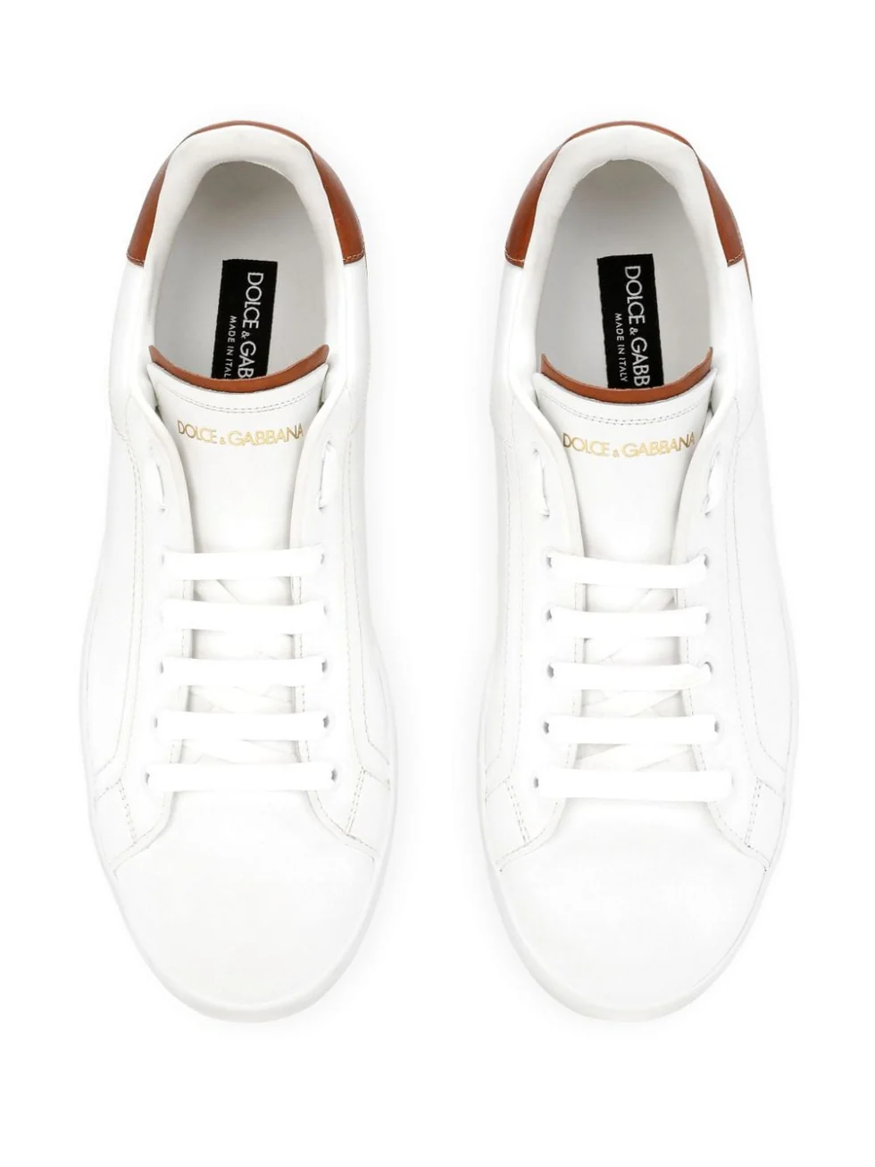 CS2278A9U738S537 _SNEAKER TENIS PORTOFINO DOLCE & GABBANA F7M BLANCO CUERO