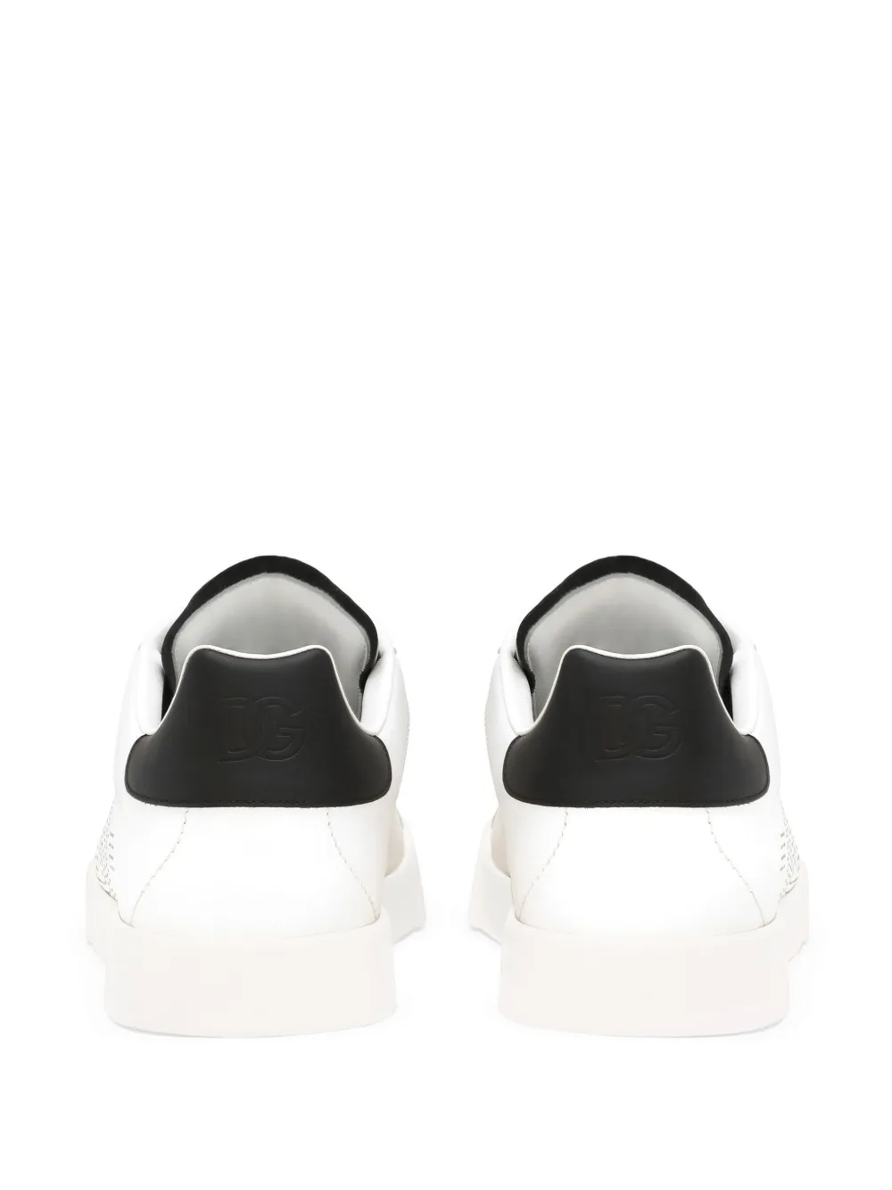 CS2277AV06689697 SNEAKER TENIS PORTOFINO DOLCE & GABBANA F7M BLANCO NEGRO