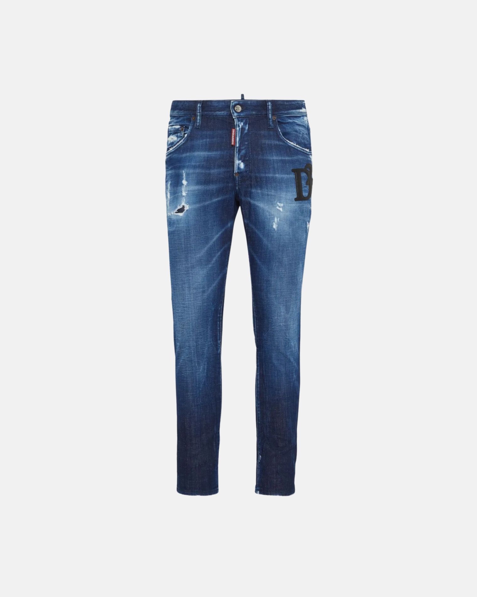 S74LB1721D30010 JEANS ROTOS D PIEL SKATER DSQUARED2 F9M  AZUL INDIGO