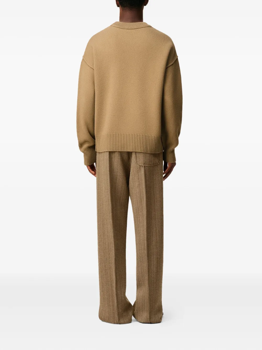 H25UKS838018 SUETER C/REDONDO FIELTRO LANA DE COEUR AMI PARIS F9M  CAMEL NEGRO