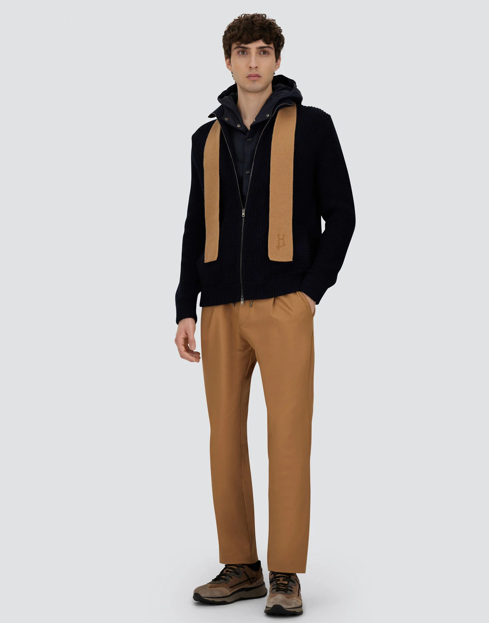 MC000195U70272 CARDIGÁN LANA NYLON CAPUCHA "HERNO" F9M   